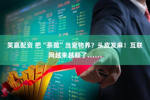 笑赢配资 把“茶菌”当宠物养？头皮发麻！互联网越来越颠了……